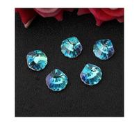 Crystal Chandelier Prism, Sun Catcher, 5PCS AB Colourful Irregular Crystal Pendant Beads For Handmade Decoration(16mm-shell)