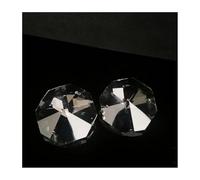 Crystal Chandelier Prism, Sun Catcher, 5PCS Crystal Octagonal Loose Bead 36mm Clear 2Hole Lamp Decoration Craft