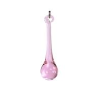 Crystal Chandelier Prism, Sun Catcher, 5Pcs Crystal Raindrop Prisms 53mm Drop Icicle Chandelier Prism Parts Crystals Decoration(Pink)
