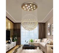 Crystal Chandelier Round, Suitable For Aisle/Duplex Staircase/Bedroom/Clothing Store/Living Room/Dining Chandelier Foyer Hallway Stairway Home Decor Lamp Halloween