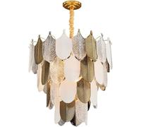 Crystal Chandeliers Chandelier Postmodern Atmosphere Home Decoration Luxury Hanging Lamps HighAEnd Glass Leaf Lamp Compatible with Ceiling (Emitting Cold Light, Lampshade Color : D60cm