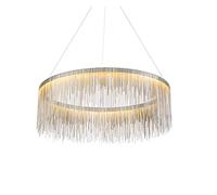 Crystal Chandeliers Living LED Restaurant Chandelier Villa Clubhouse Lighting Creative Designer Model Room Tassel,Hanging Light