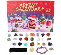 Crystal Christmas , 24 Days Christmas Decoration Set - Holiday Crystal Set Countdown Calendar | For Children Teenagers Adults Family Binding School Events Meditation Spirituali