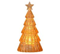 Crystal Christmas Trees For Tabletop - Glass Holiday Centerpiece Decoration, Glass Ornament, Small Light Up Tabletop Christmas Tree | For Winter Celebration, Home, Living Room, Bedroom, Mantel, Shelf