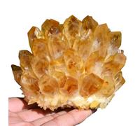 Crystal Citrine Cluster,Citrine Crystal Stones,Yellow Crystal Raw Rock Gemstones for Balance Wicca Room Decor,200-300g