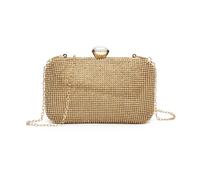 Crystal Clasp Double-Side Diamante Bag JFY Gold One Size