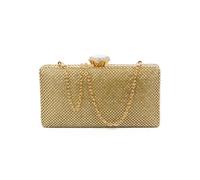 Crystal Clasp Double-Side Diamante Bag JFY Gold One Size