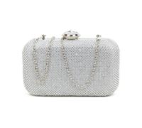 Crystal Clasp Double-Side Diamante Bag JFY Silver One Size