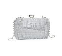 Crystal Clasp Double-Side Diamante Bag JFY Silver One Size