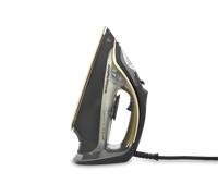Morphy Richards Crystal Clear Steam Iron, Ceramic Non-stick Soleplate, 120g Steam Boost, 35g Steam Output, 350ml Water Tank, Self-Clean, Auto Switch Off, 2.5m Cord, 2400W, Gold & Black, 300302