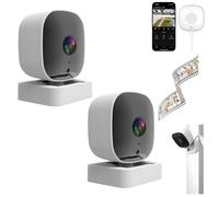 Crystal-Clear 2K Security Camera with Color Night Vision, 24/7 Recording & Smart Alerts, 2.4G WiFi Indoor HD Camera for Home Yard Garden Farm, Easy Install (2PCS)