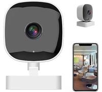 Crystal-Clear 2K Security Camera with Color Night Vision, 3MP 2K Window Camera, 24/7 Recording & Smart Alerts, WiFi Indoor Cameras for Home Security, Ultra-Wide Angle, Easy Quick Install (White,1pc)