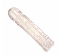 Crystal Clear Jelly 8" Dildo Classic Realistic Penis Transparent Flexible Cock