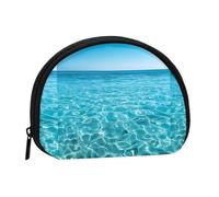 Crystal Clear Ocean Waves Coin Purse, Cute Mini Coin Purse for Women, Small Change Purse Coin Pouch