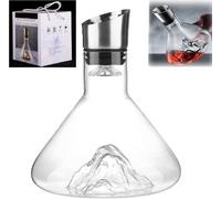 Crystal Clear Revella Wine Decanter - 1500ml Iceberg Style with Aerator