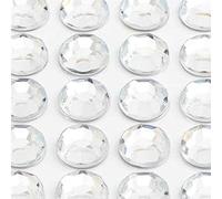 Crystal Clear Rhinestone Adhesive Flat Back Gems Craft Border Edge Small-Large (6mm-100 pcs)