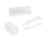 Crystal Clear Sound Glass Guitar Slide 3Pcs Set for Guitarists, Smooth Sliding Finger Slide Accessory