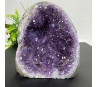 Crystal Cluster Amethyst Stone Geode Raw Quartz Minerals Real Uruguay Home Decoration Spiritual Ornaments (Size : 600-700g)