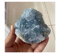 crystal cluster Beautiful Natural Rock large blue Celestite Geodes Crystal Cluster Rough Celestite Stone (Color : 100g-200G)