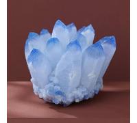 Crystal Cluster Quartz Crystals Stone Columnar Gift Ornaments Large,Blue,300~400g
