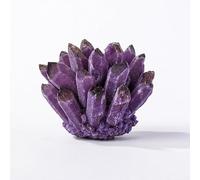 Crystal Cluster Quartz Crystals Stone Columnar Gift Ornaments Large,Dark Purple,300~400g