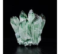 Crystal Cluster Quartz Crystals Stone Columnar Gift Ornaments Large,Green,300~400g Gemstone Stone