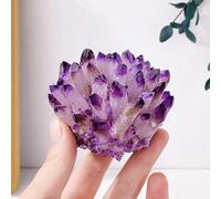 Crystal Cluster Quartz Crystals Stone Columnar Gift Ornaments Large,Purple,400~500g
