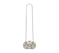 Crystal Clutch, female, Self Portrait, Clutches, Beige, ONE SIZE, Bags ONE SIZE