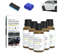 Crystal Coating for Car Plastic Parts, Crystal Coating Refurbish Agent, CrystalCoat Reviver, Scratch Remover for Interior & Exterior, Car Ceramic Coating (5pcs)