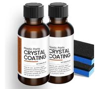 Crystal Coating Plastic Restoration, Car Plastic Plating Refurbishing Agent, Restorer Polish Parts for Automotive, Long Lasting Shine (2 PCS)