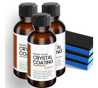 Crystal Coating Plastic Restoration, Car Plastic Plating Refurbishing Agent, Restorer Polish Parts for Automotive, Long Lasting Shine (3 PCS)