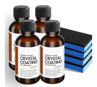 Crystal Coating Plastic Restoration, Car Plastic Plating Refurbishing Agent, Restorer Polish Parts for Automotive, Long Lasting Shine (4 PCS)