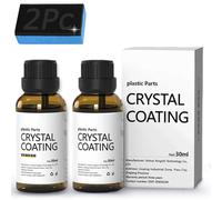 Crystal Coating Plastic Restoration, Crystal Coating Car Plastics, Coating Agent for Automotive Plastics - Revolutionary Car Plastic Restorer for Long-lasting Shine & Protection (Style B,2 Pcs)