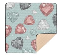 Crystal Collage Art Cute Foldable Baby Playmat for Floor 1-Piecing Padded Baby Mat for Newborns Babies Infants Toddlers, 50'' x 50''