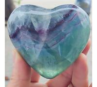 Crystal Colored Fluorite Ornaments, Heart-Shaped, Powerful Gifts Home Decor(10pc)