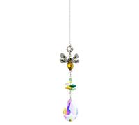 Crystal Colorful Bee Rhinestones Suncatcher, Suncatchers Bee Prism Rhinestones Ornament Prism Sun Catcher Colorful Diamond Decor Prisms for Windows Wall Home Wedding Hanging