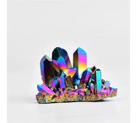 Crystal Colorful Crystal Cluster Aural Rainbow Color Stone Stone Home Decor Gift Ornaments (Size : 150-200g)