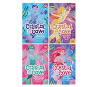 Crystal Cove Series by Red Illustrated 4 Books Collection Set (Mira and the Moonstone Mystery, Riley and the Rose Quartz Quest, Akira and the Amazonite Adventure & Casey and the Citrine Spell)