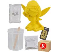 Crystal Creator Growing Kit Educational Science Toy for Kids Hands-On Crystal Growing Fairy Clay Craft STEM Experiment Kit Colourful Set Indoor Learning Fun 6 Pack - Electoys