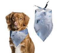 Crystal_Creature Dog Bandanas for Feeding Grooming, Triangle Pet Bibs for Cats & Dogs Washable Fashion Pets Scarf for Party Travel 27.6 X 11.8 Inch