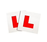 CRYSTAL CROWN 2 x L Plate Magnetic Exterior Car Pair New Pair Car Learner Plates Secure & Safe