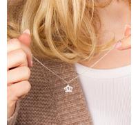 Crystal Crown Necklace - Sterling Silver