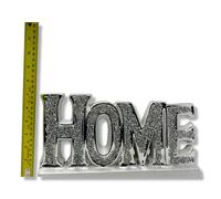 Crystal Crown Silver Bling ' HOME ' crushed diamonds sparkle ornament , Words Sign Free Standing Love Desk/Shelf/Home Wall Decoration Art