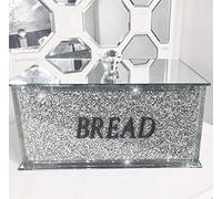 CRYSTAL CROWN Sparkle Ornament Bling Crushed Diamond Gift | diamante tea coffee sugar canisters biscuit kitchen roll holder salt & pepper tray jars organizer containers set egg station coaster