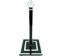 Crystal Crushed Black & Silver Diamond Paper Towel Roll Holder, 31cm