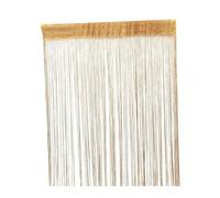 Crystal Curtain,Door Beads 200x100 CM Thread Curtains Solid Stripe Classic Line Tassel Curtain Window Blind Valance Living Room Divider Door Decorative(Gold Yellow)