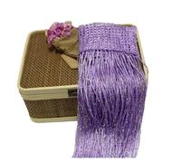 Crystal Curtain,Door Beads Glitter Door String Curtain Silver Ribbon Shiny Tassel Flash Line Valance,Uso apto para Window Room Home Decoration(B)