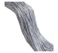 Crystal Curtain,Door Beads W100*H200 Cm Luxury Crystal Curtain Flash Line Shiny Tassel String Door Curtain Window Room Divider Home Decoration(Silver)