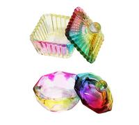 Crystal Dappen Plate Clear Nails Brush Washer Cups Durability Glass Construction Safe for Daily Care Easy to Clean Glass Unguis Brush Cup