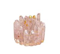 Crystal Detox Bowl, Natural Healing Crystal Cleansing Bowl for Energy Purification and Gemstone Storage(Rose Quartz)
